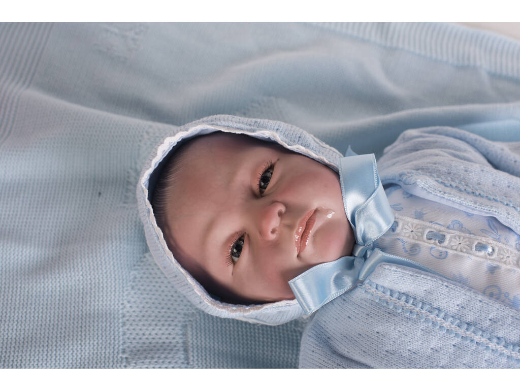 Bambola Reborn 52 cm. Abito Pelele Blu Berbesa 5305