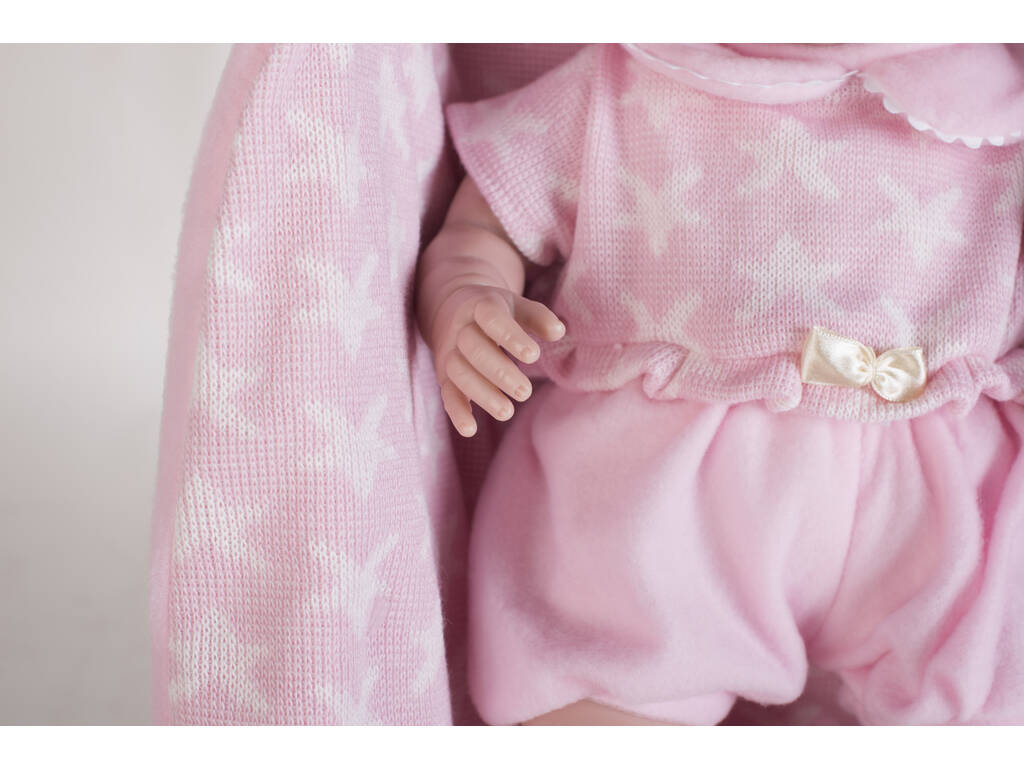 Poupée Paula Pleureuse 42 cm. Robe en tricot et Doudou Berbesa 4503