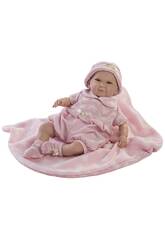 Poupée Paula Pleureuse 42 cm. Robe en tricot et Doudou Berbesa 4503