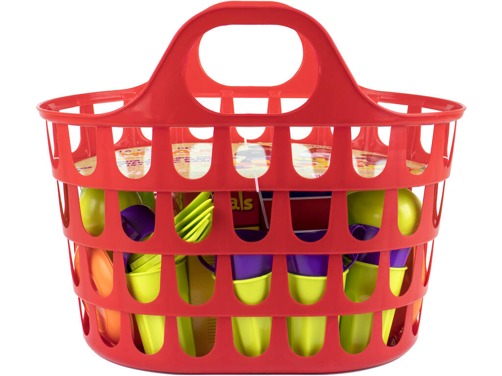 Panier de vaisselle avec 41 pièces