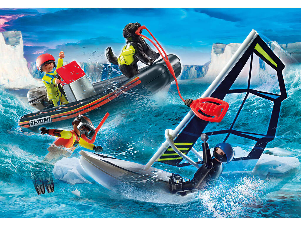 Playmobil Sea Rescue Polar Rescue avec bateau 70141