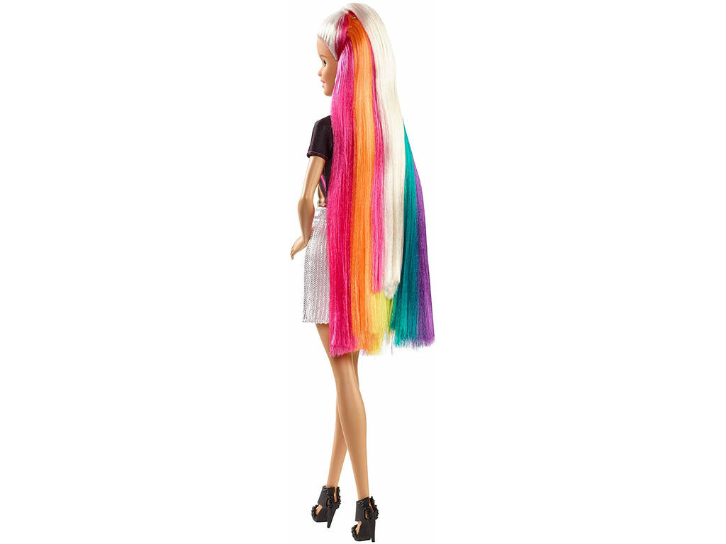 Barbie Cabelo Arco- íris Mattel FXN96
