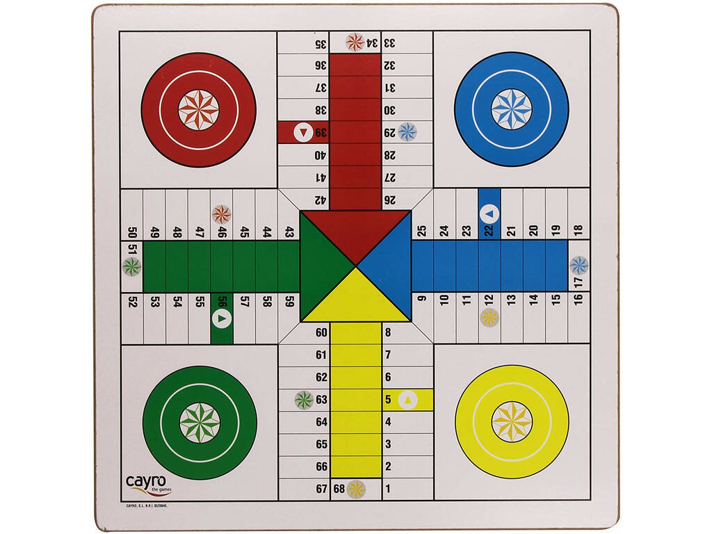 Tableau Parchis en Bois 40x40 cm Cayro T134
