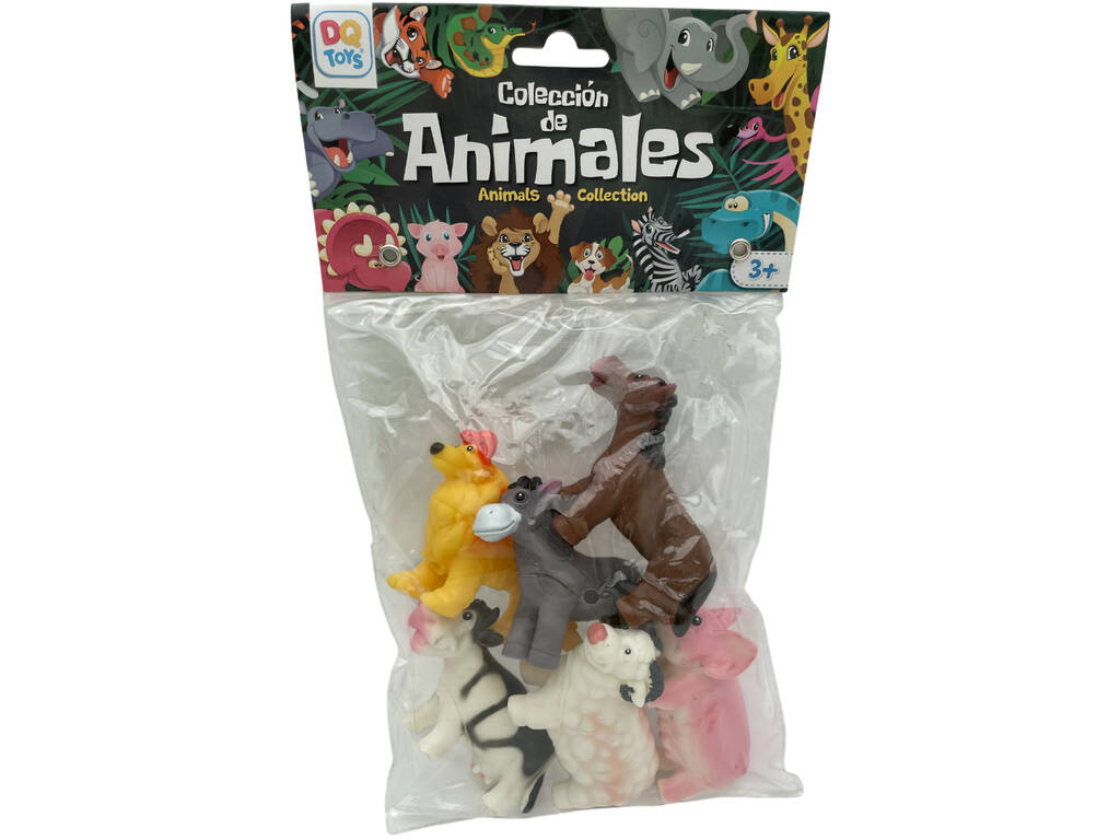 Set 6 Animais Fazenda 10 cm.