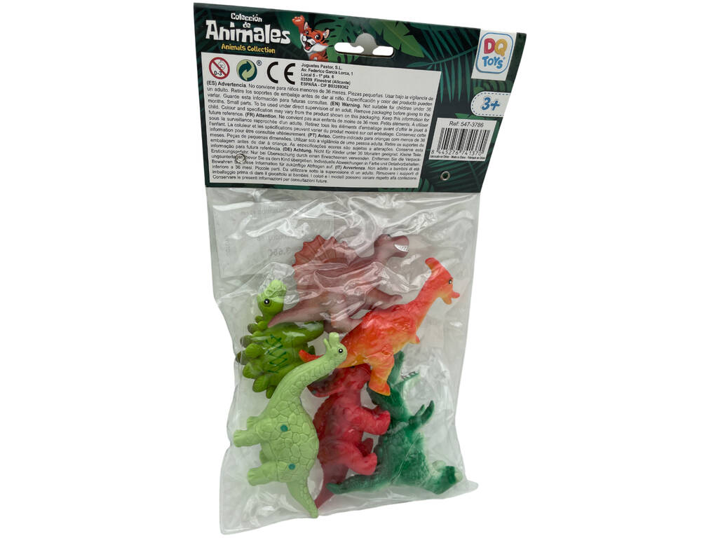 Set 6 Dinosaurios 10 cm.