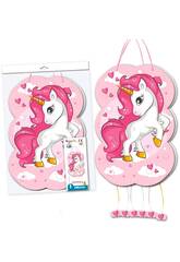 Piñata Einhorn Fucsia 31x47 cm. Globolandia 5415-07