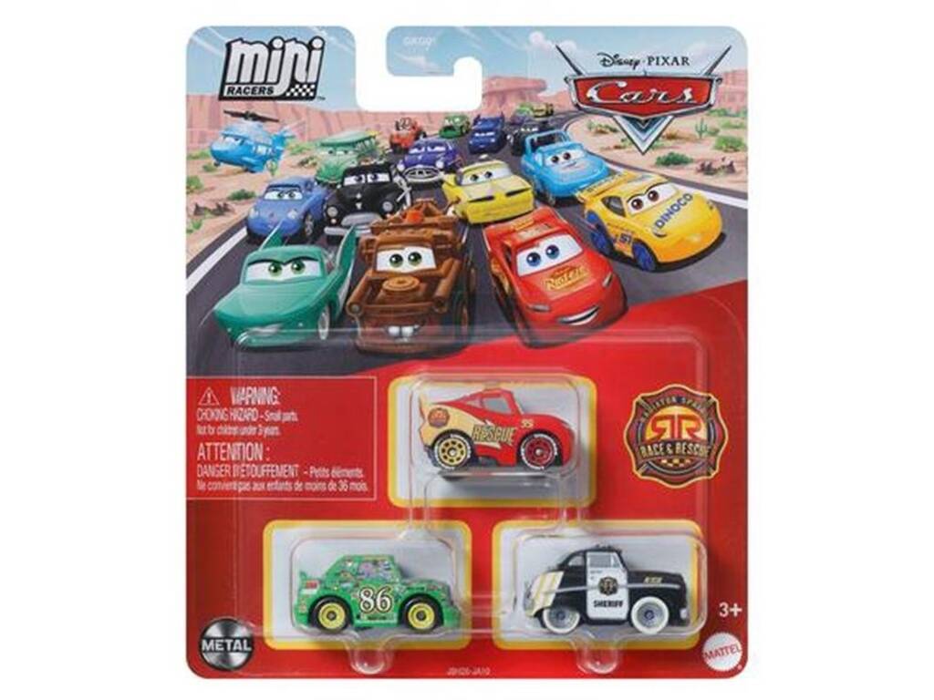 Cars Pack 3 Mini Racers Mattel GKG01