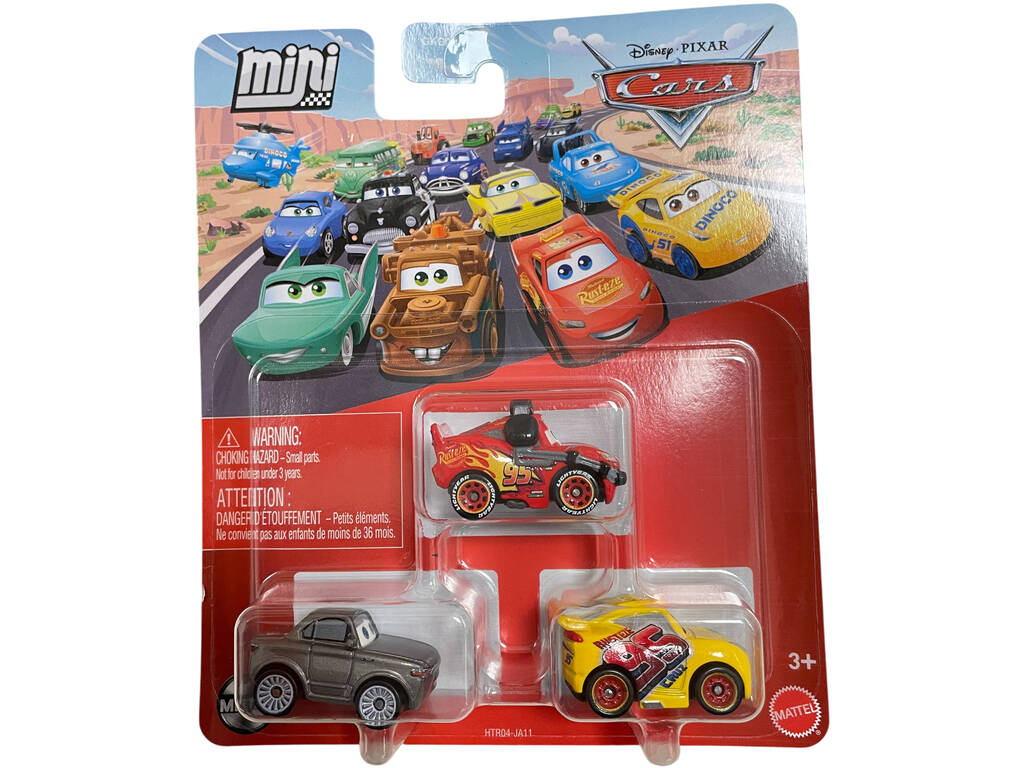 Cars Pack 3 Mini Racers Mattel GKG01