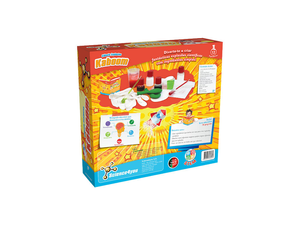 Kaboom Scienza Esplosiva n Portoghese Science4you 60865
