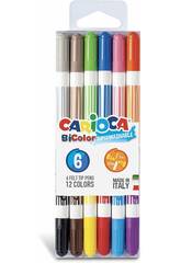 Carioca Pack 6 Marcadores BiColor Superwashable