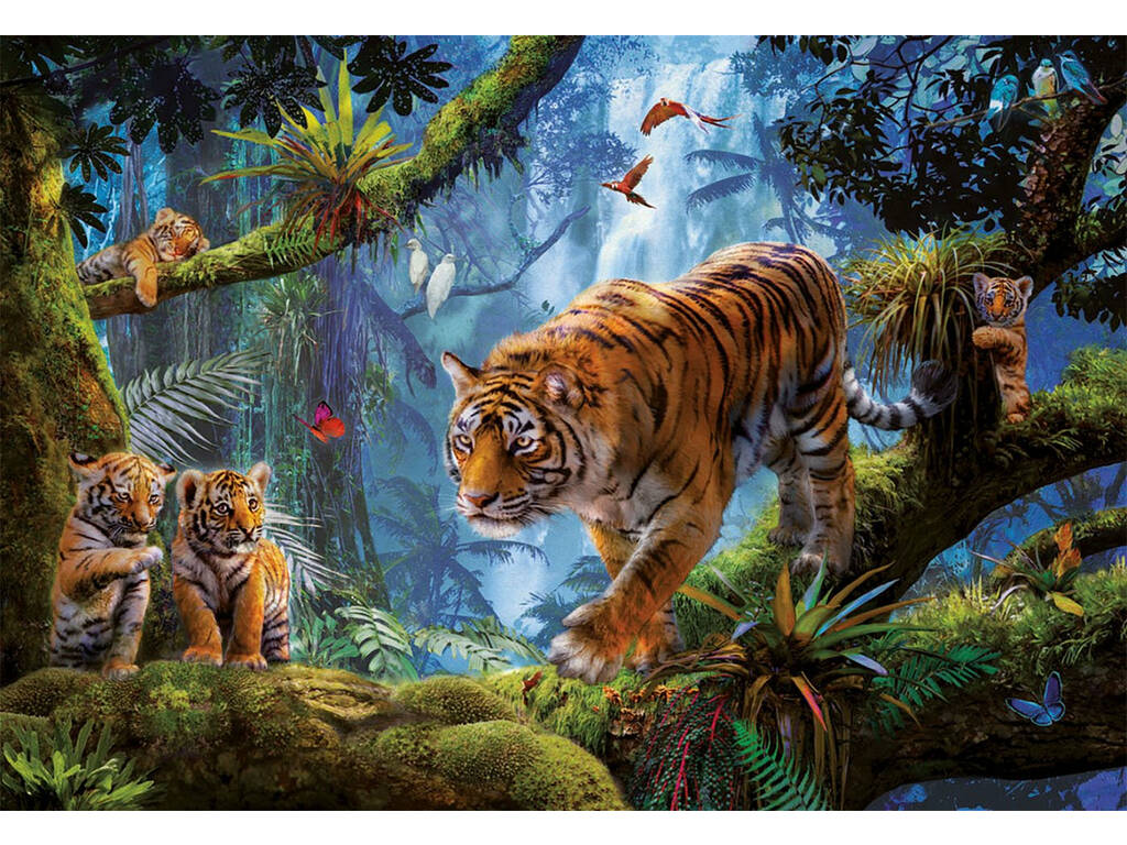 Puzzle 1.000 Tigres sur l'Arbre Educa 17662