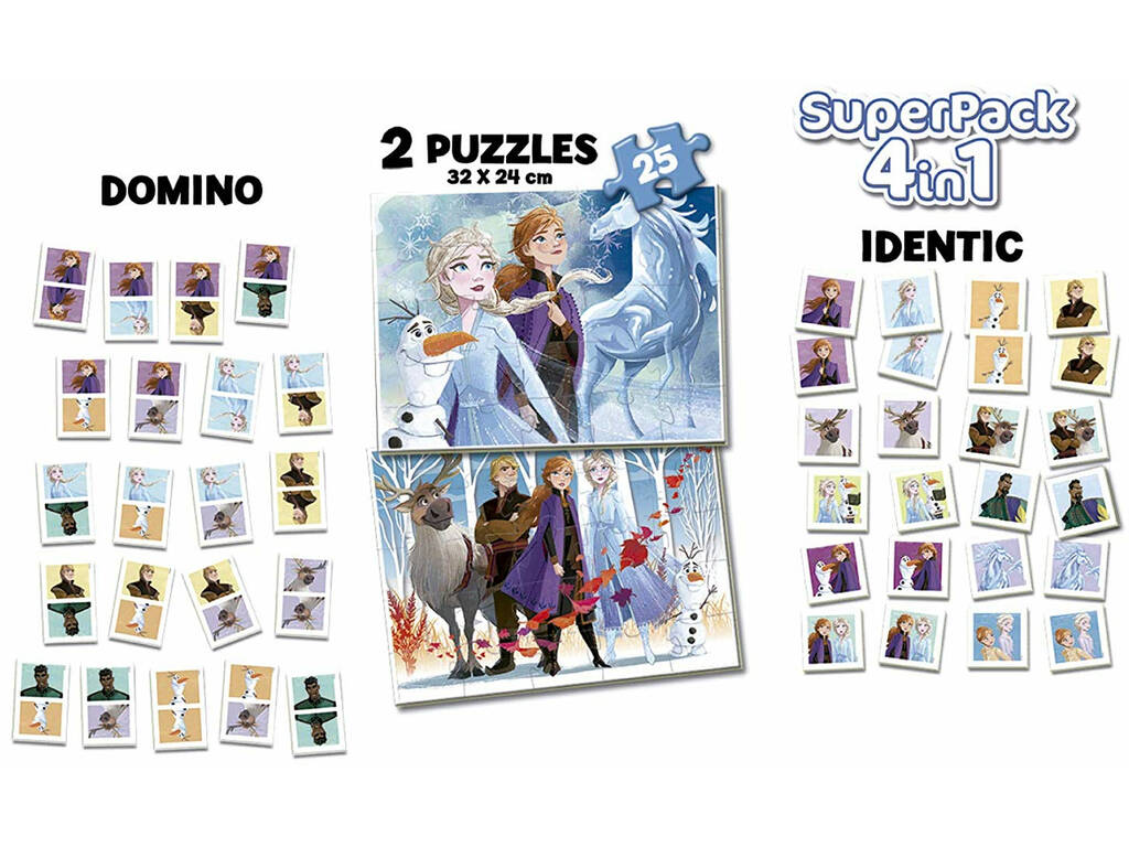 Frozen Superpack 4 in 1 Educa 18378