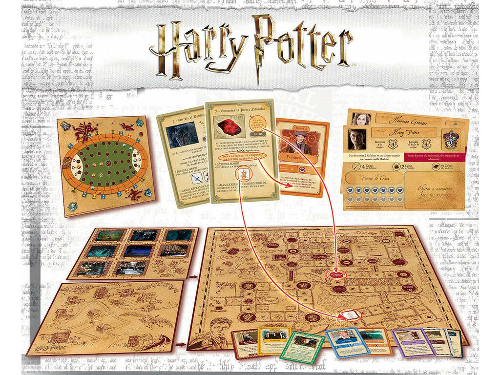 Jeu de Société Harry Potter Un An à Poudlard Educa 18357 
