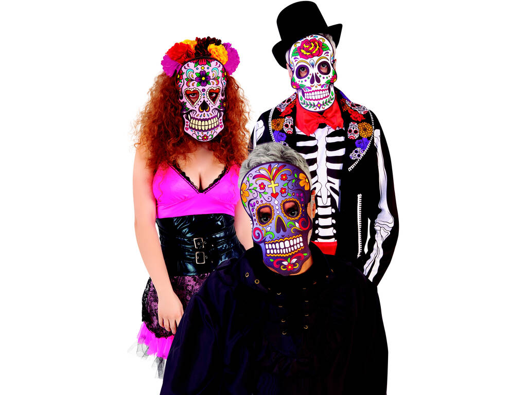 Masque Sugar Skull Rubies S5163