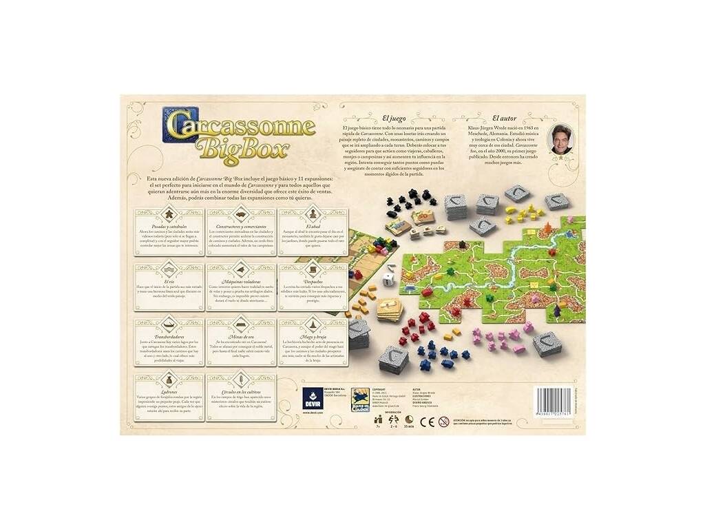 Carcasonne Plus Set espansioni Devir BGCARPLUS3