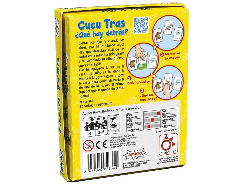 Gioco da tavolo ¡Cucu Tras! Mercurio A0030