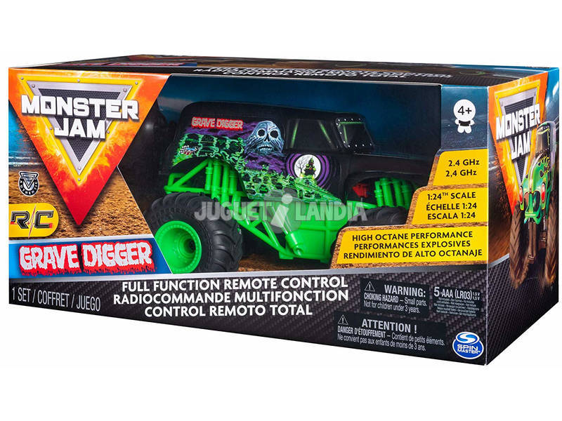 Radio Control Monster Jam Grave Diver 1:24 Bizak 61926682 Teledirigido