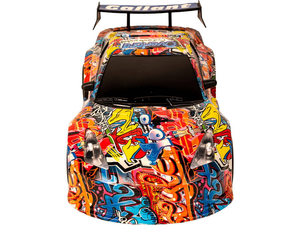Auto Ad Attrito Racing Car Graffiti Tiger 48 cm.