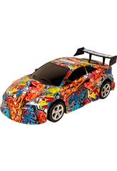 Auto Ad Attrito Racing Car Graffiti Tiger 48 cm.