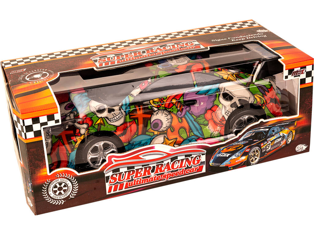 Auto Ad Attrito Racing Car Graffiti Overlord 48 cm.