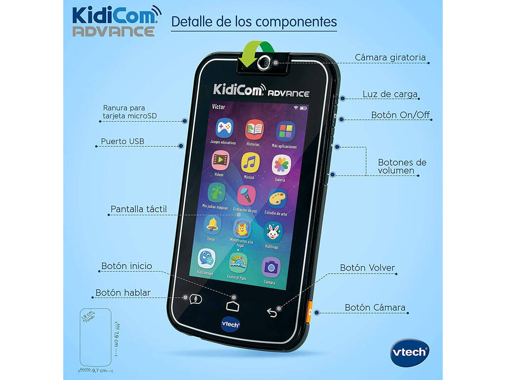 Kidicom Advance Nero Vtech 186622