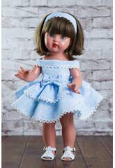 Vestito Blu Volantes Mariquita Pérez MP20207