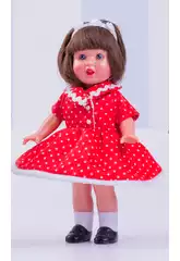 Mini Conjunto Vestido Vermelhos Pontos Brancos Mariquita Pérez MM20112