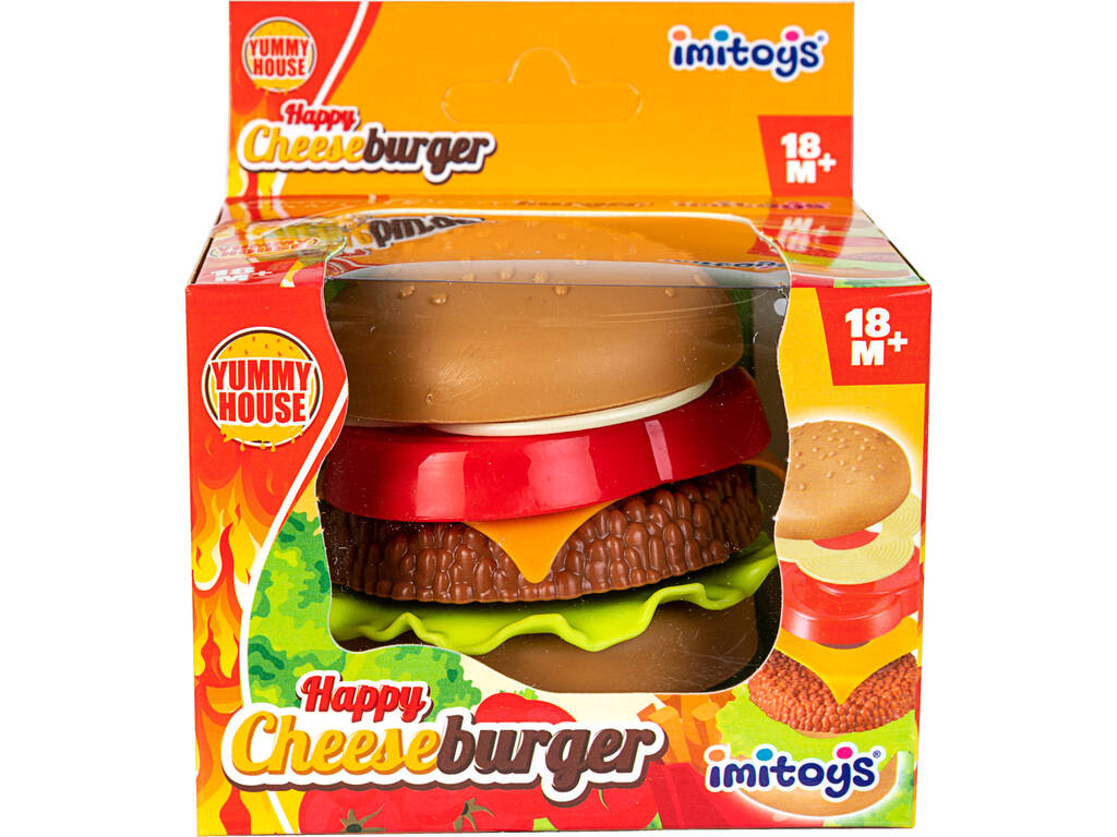 Hamburguer con Formaggio, Lattuga, Cipolla e Pomodoro