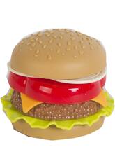 Hamburger au Fromage, de tomates, d'oignons et salade