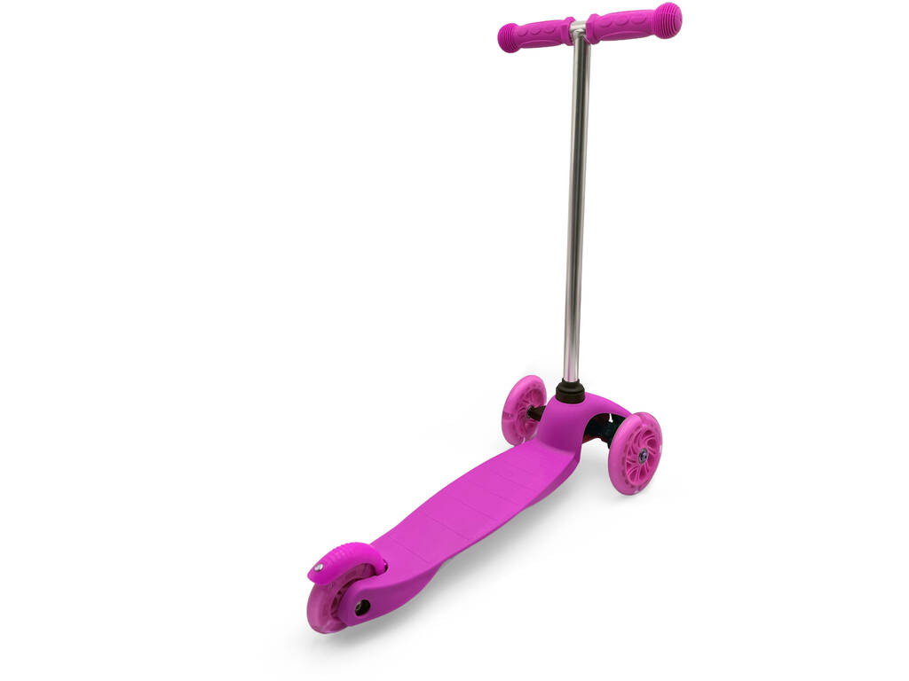 Patinete Rosa de 3 Ruedas con Luz - imagen 3