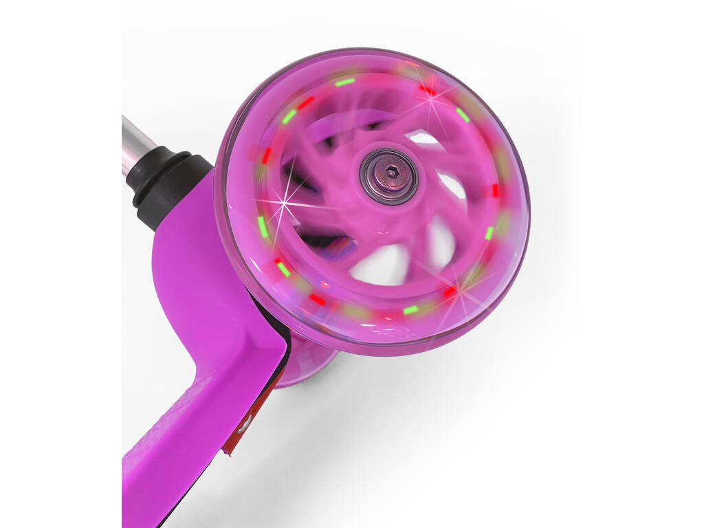 Patinete Rosa de 3 Ruedas con Luz - imagen 6