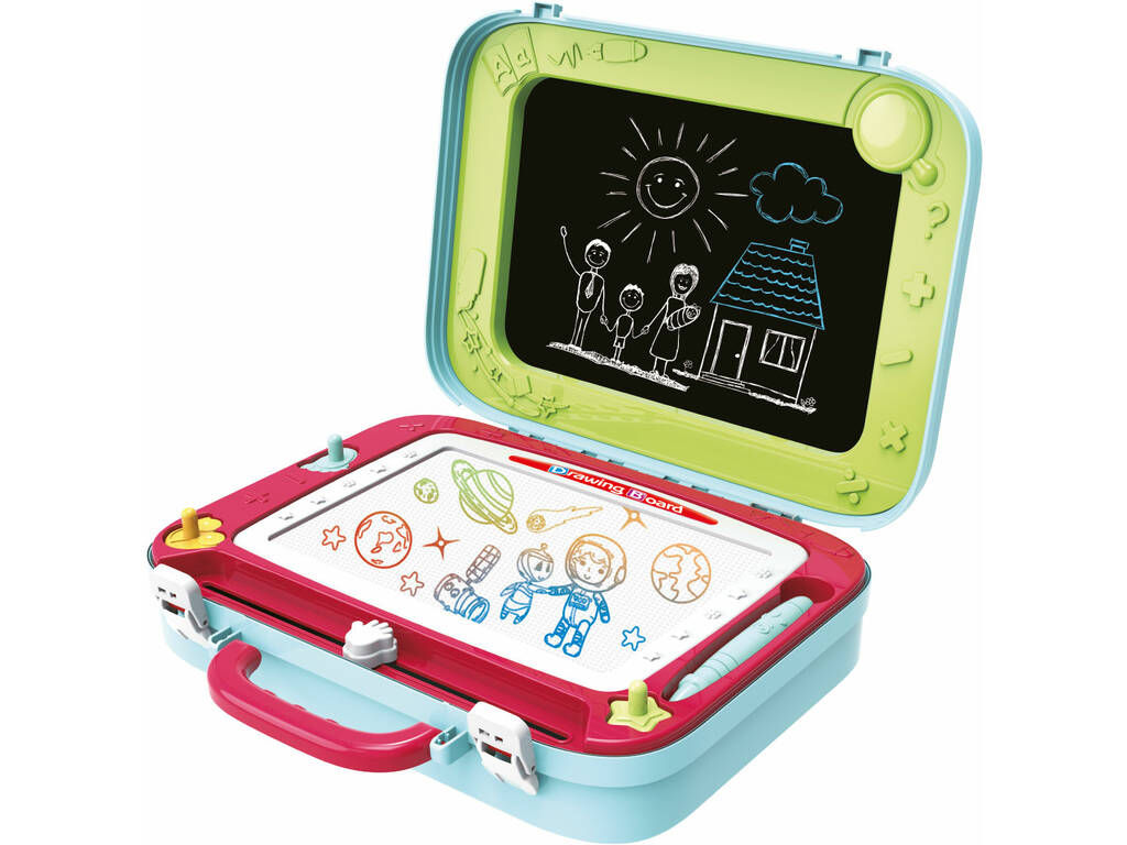 Mallette Tableau Magique 2 en 1 avec des Accessoires