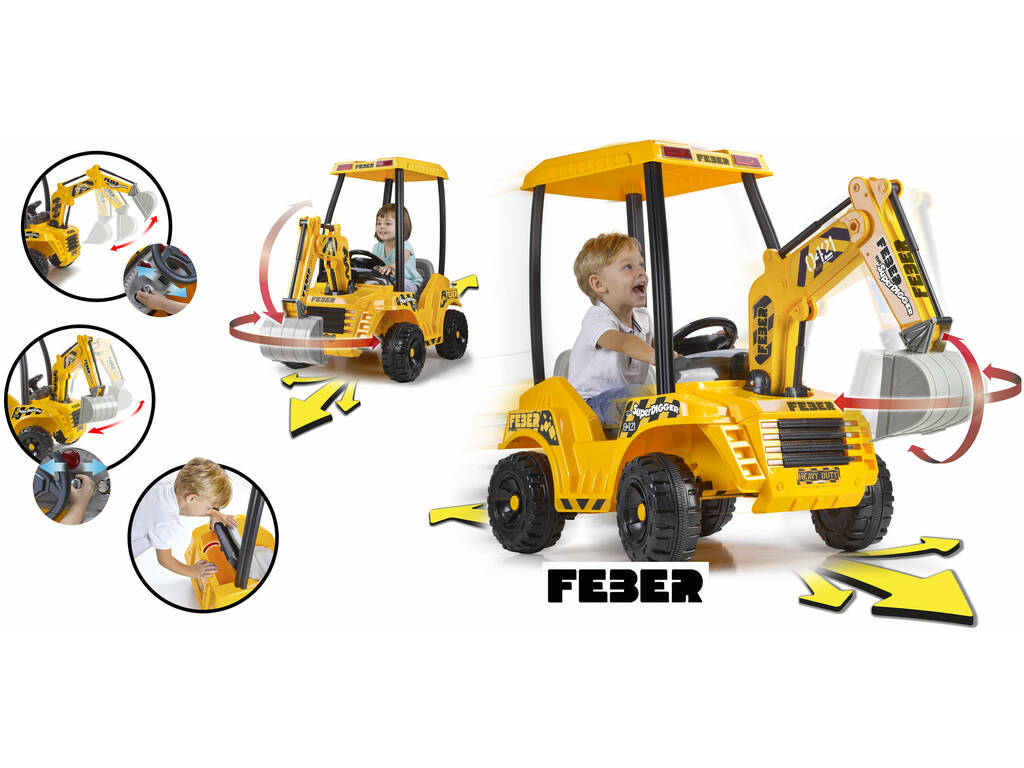 Véhicule Feber Super Digger 12v. Famosa 800012320