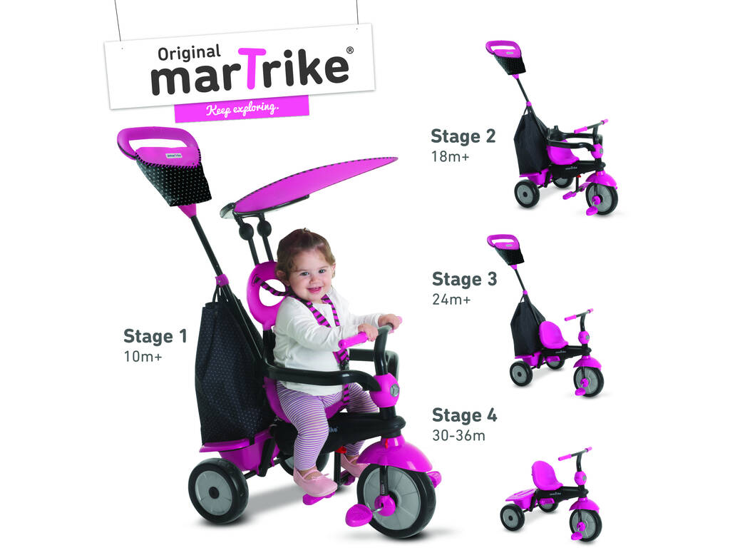 Trycicle Vanilla Plus Rose SmarTrike 6654100