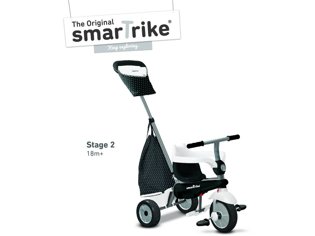 Tricycle Vanilla Plus Noir et Blanc SmarTrike 6654200
