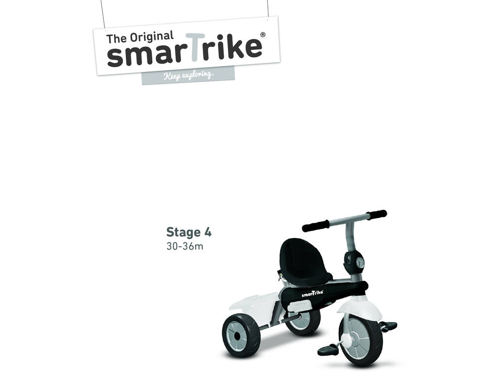 Tricycle Vanilla Plus Noir et Blanc SmarTrike 6654200