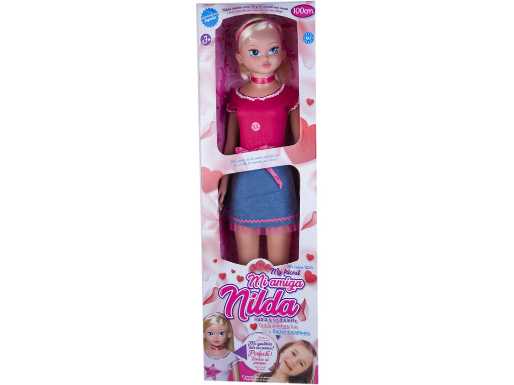 Muñeca Nilda Habladora Francés 100 cm.