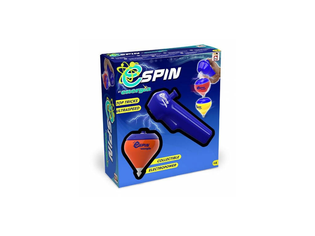 E-Spin Énergie 2 Toupies Avec Lanceur Electropower Usine de Jouets 89085