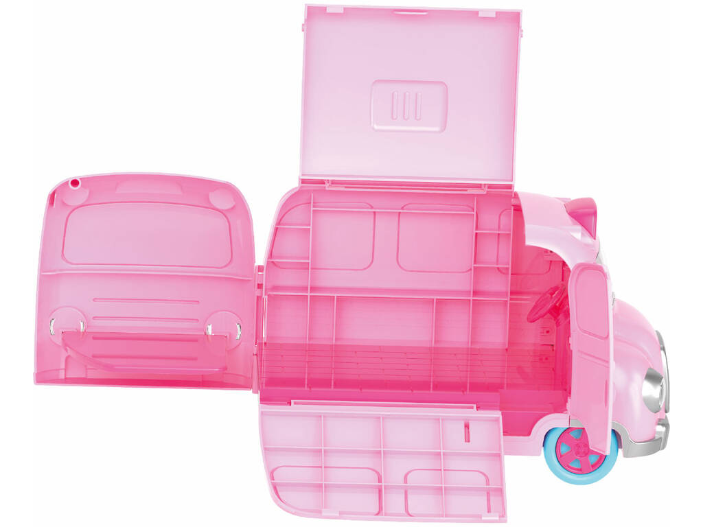 Playset Autobus Scolastico trasformabile 47 pezzi con Bambola 12 cm.