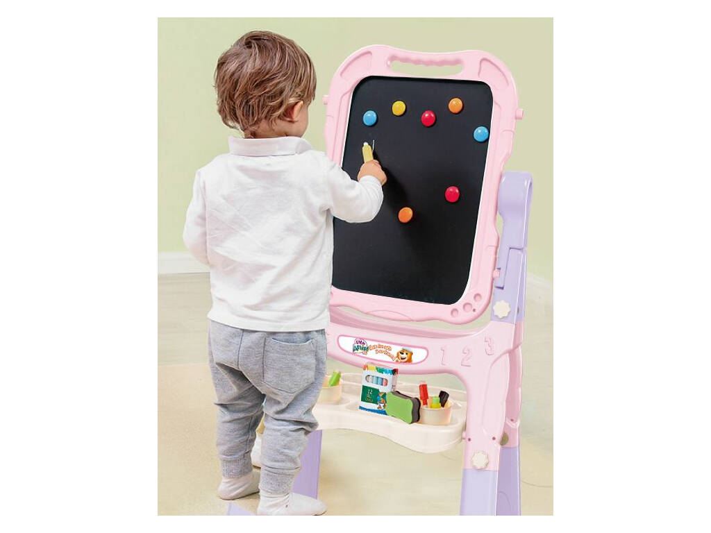 Lavagna Infantile Rosa 48 Pezzi