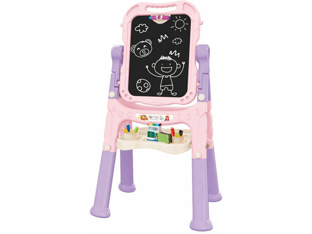 Lavagna Infantile Rosa 48 Pezzi