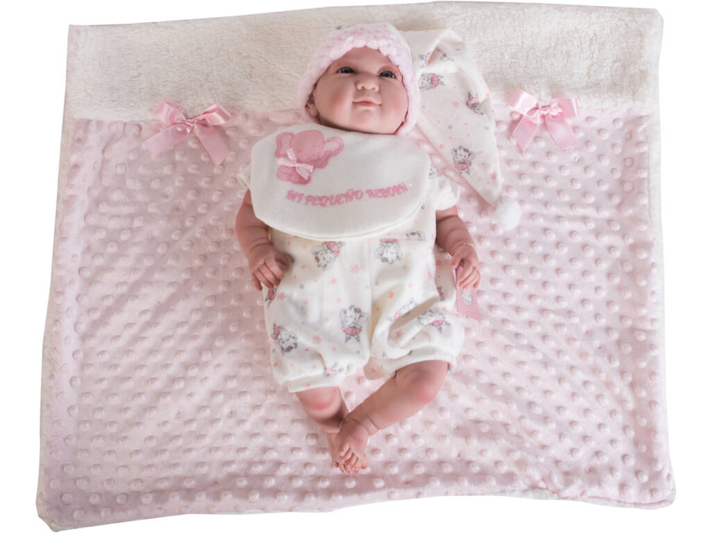 Poupée Mon Petit Reborn Chauve 42 cm. Bonnet Dormeur Berbesa 4551