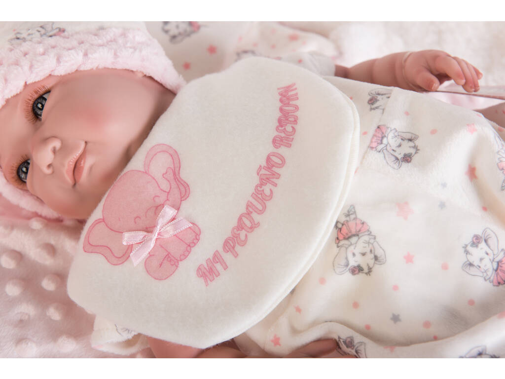 Poupée Mon Petit Reborn Chauve 42 cm. Bonnet Dormeur Berbesa 4551