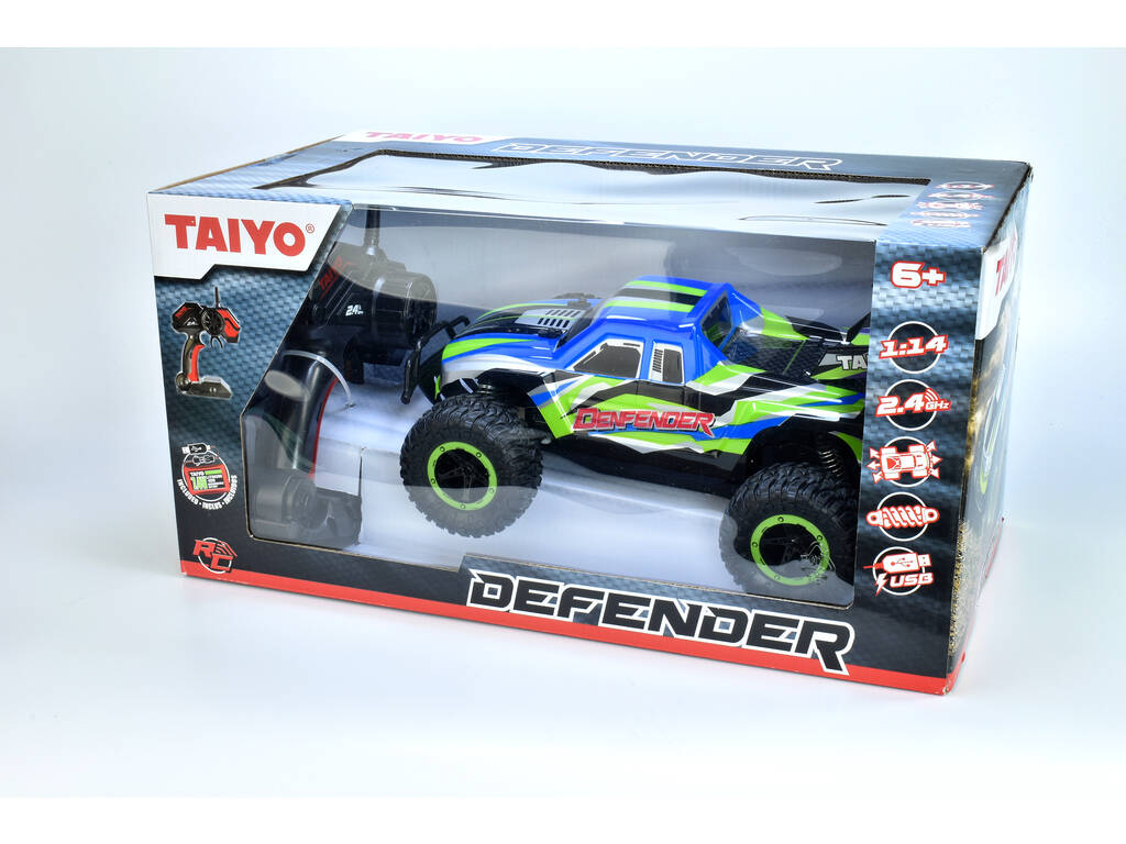 Radio Controle 1:14 Todo-o-terreno Defender Taiyo 140001B Comando