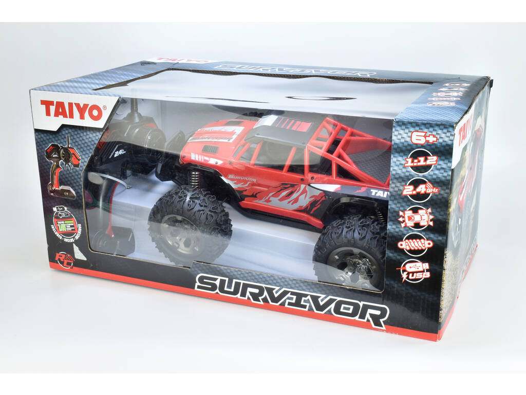Radio Controle 1:12 Todo-o-terreno Survivor Taiyo 120000B Comando