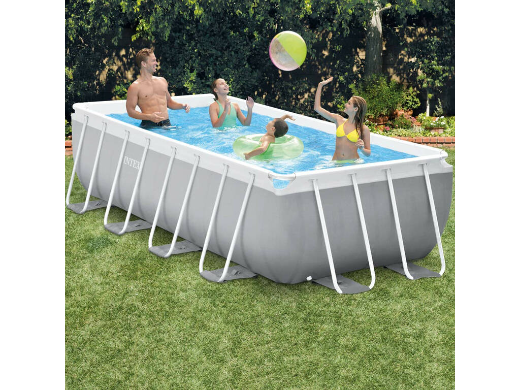 Piscina Fuori Terra Prism Frame 400x200x100 cm Pool Set Intex 26788