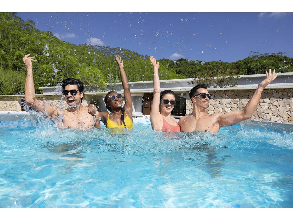 Abnehmbarer Oval Power Steel Pool 488x305x107 cm. Bestway 56448