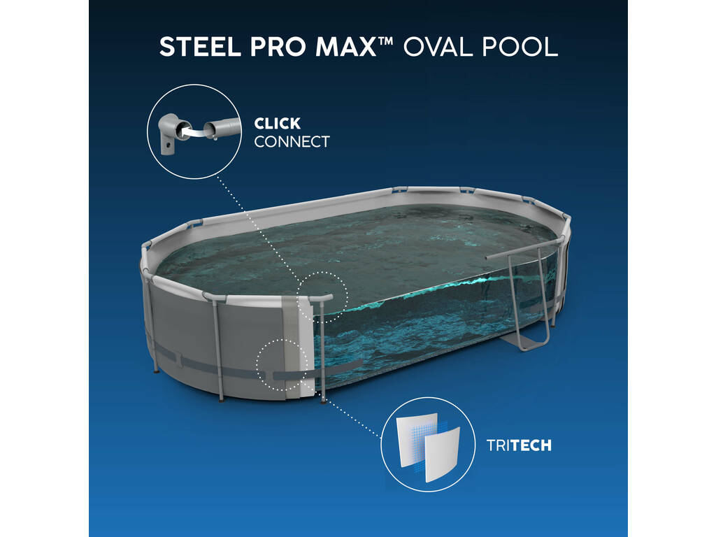 Piscina smontabile Power Steel 549x274x122 cm. Bestway 56710