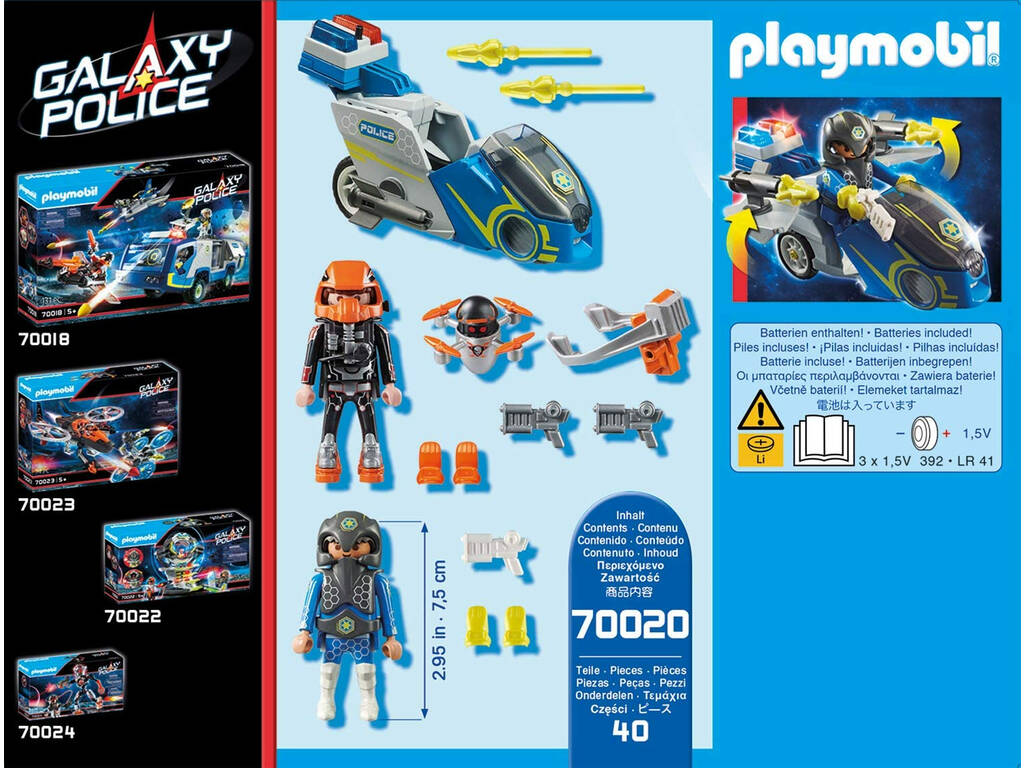 Playmobil Polizia Galattica Moto 70020