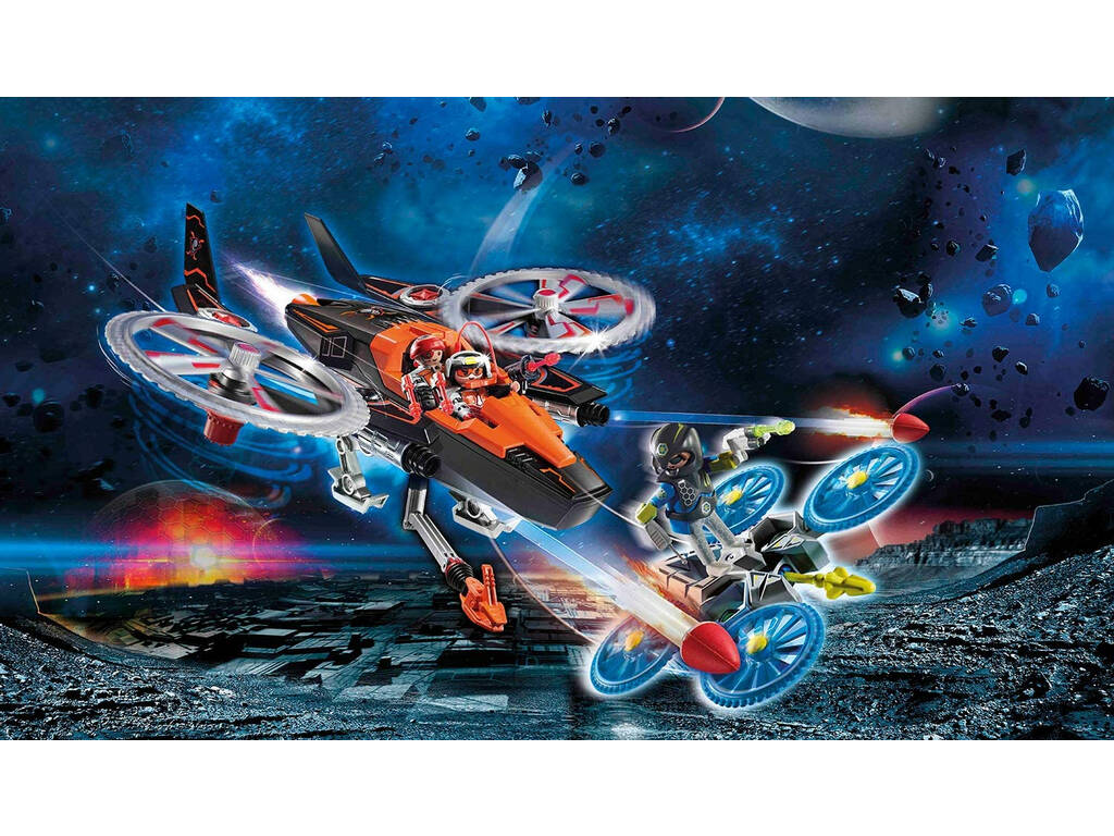 Playmobil Pirates Galactiques Hélicoptère